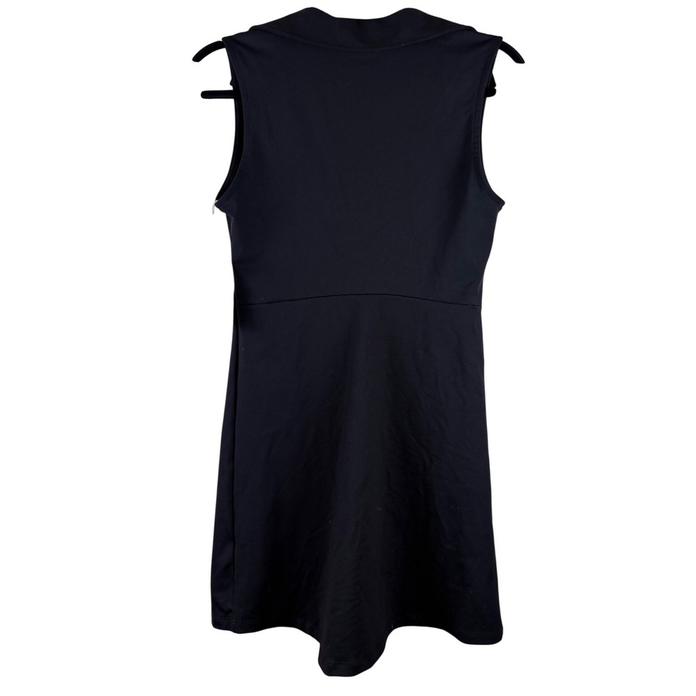 Year of Ours The Club Dress Black Sleeveless Polo V-Neck Mini TN1660-BK Size S - Picture 4 of 6
